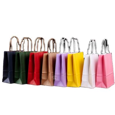 China Recycled Materials Paper Bag For Gift Package Shopping Wholesalers Kraft Custom Paper Bags for sale