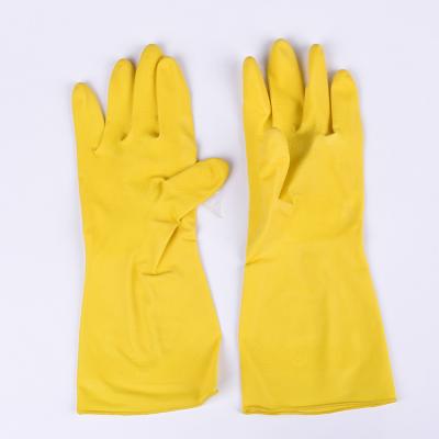 China Household Comfortable Natural Latex Glove Printed LOGO Rolled Cuff Cut Wave Cuff Latex Gloves for sale