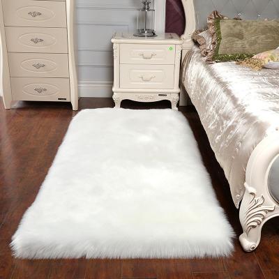 China Stain Resistant Faux Sheepskin Fur Blankets Shag Rugs Ultra Soft Area Rugs For Bedroom Living Room Carpet for sale