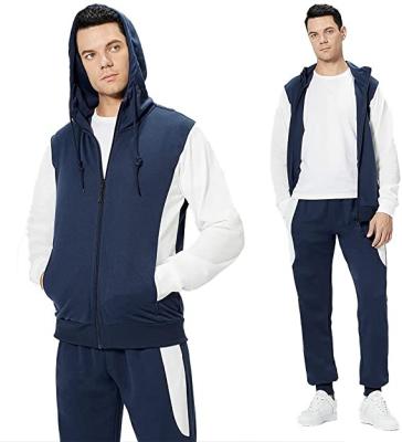 China Wholesale Breathable Men 2 Piece Set Full Zipper Workout Running Gym Fitness Jogging Sweatsuits Activewear Tracksuits And Clothes For Men for sale