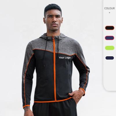 China Breathable Man Sports Loose Winter Running Fitness Casual Wear Zipper Hooded Long Sleeve Training Jackets For Men 2021 for sale