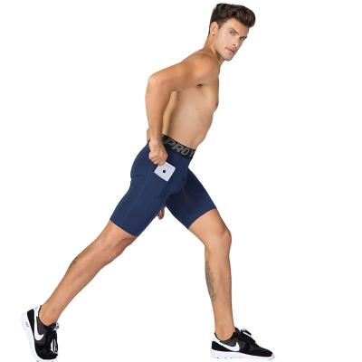 China 2021 New Hot Mens Sports Underwear Breathable Cool Dry Workout Shorts Running Tights Compression Shorts With Pockets for sale