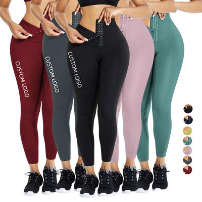 China Breathable Women Plus Size High Waisted Butt Lift Belly Control Sports Fitness Workout Gym Yoga Capri Leggings Leggings for sale