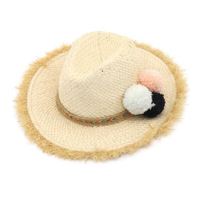 China High Quality Cute Beach Sun Straw Hat Children Block The Sun From Sunburn for sale