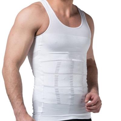 China Hot Sale Gentlemen Cotton Vest Soft Men Slimming Lift Body Shaper Underwear Vest for sale