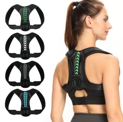 China Lumbar Back Braces Posture Shoulder Corrector Belt Clavicle Spine Adjustable Back Support Reshape Your Body Home Office Sports Upper Back Neck Brace for sale