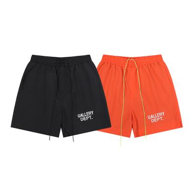 China Trend Brand Viable GALLERY DEPARTMENT Embroidered LOGO Drawstring Elastic Mesh Casual Shorts Mens Beach Pants High Street Trousers for sale