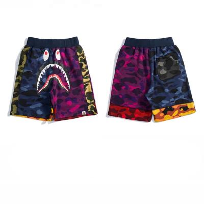 China 2021 New Viable Bape Shark Sports Cotton Terry Main Men's Running Camouflage Gym Men's Casual Shorts Sweatpants for sale