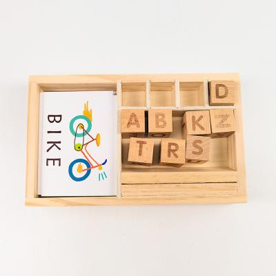 China Low Price Eco-Freindly Square Learning Wooden Educational Pine Toy Board Game For Children for sale