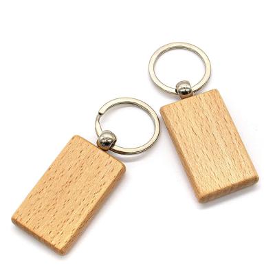 China Eco-Freindly Hot Sale Exquisite Creative Beech Various Color Natural Pearl Engraved Custom Made Wooden Key Chains for sale