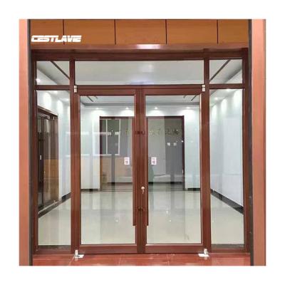 China Hot Sale Waterproof Accept Kfc Custom Aluminum Entry Door Easy Installation Durable for sale