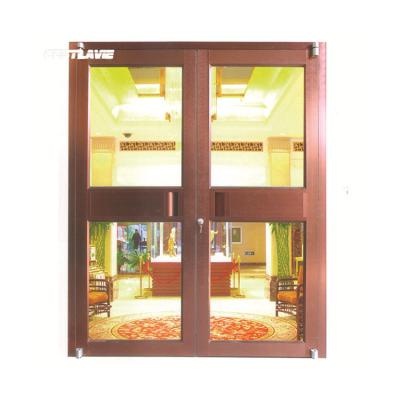 China Waterproof Competitive Price Accept Custom Aluminum Metal Door KFC Glass Door for sale