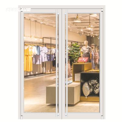 China China Factory Price Mcdonald Style Waterproof Door Business Metal Frame Glass KFC Aluminum Door for sale