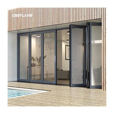 China Hot Selling OEM Magnetic Screen Easy To Use Sliding Door Folding Glass Window for sale