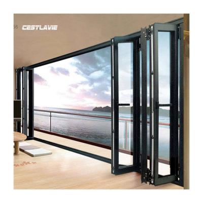 China Cost Effective Personalized Aluminum Folding Magnetic Screen Customization Balcony Window for sale