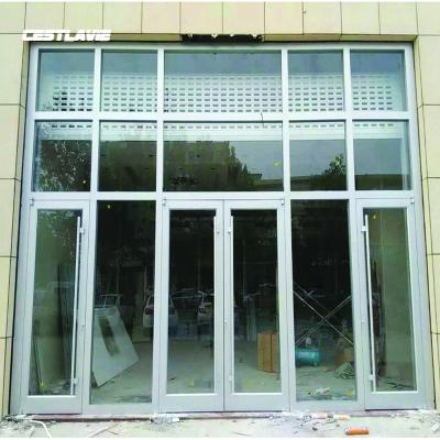 China Folding aluminum alloy environmental friendly and energy saving profiles are used as business doors for window frame glass LOWE KFC for sale