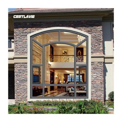 China Magnetic Screen China Manufacturer Thermal Break Aluminum Frame Heat Insulation Glass Window for sale