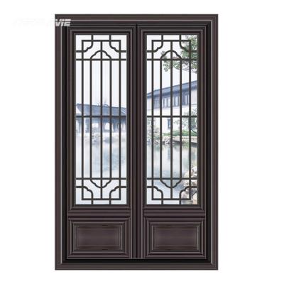 China Beijing Style Chinese Style Magnetic Skillful Manufacturer Screen Aluminum Frame Lattice Antique Window for sale