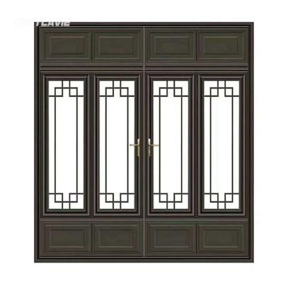 China China Factory Price Beijing Style Metal Antique Frame Window Magnetic Architectural Doors and Windows for sale