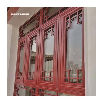 China 2022 Magnetic Screen Wholesale Accept Custom Architectural Aluminum Frame China Beijing Style Antique Doors And Windows for sale