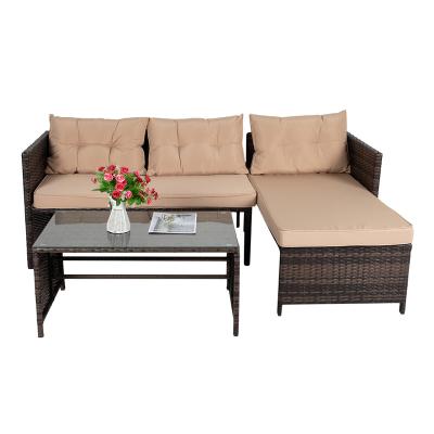 China Modern Cheap Style Garden Morden Outdoor Rattan Sofa Sets Furniture Rattan Sofa Sets for sale