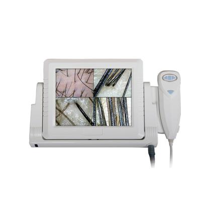 China Professional Acne Analysis SA-S03 HD Skin Magnifier 50X 200X Skin And Hair Scanner Analyzer Machine With Screen for sale