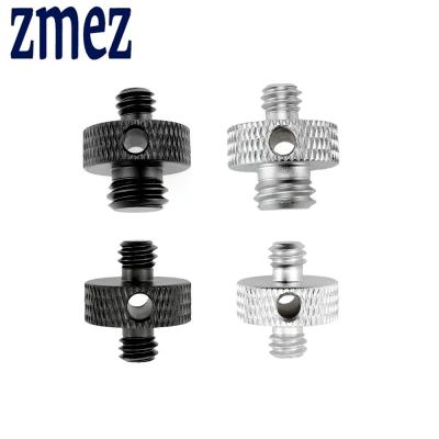 China Aluminum alloy zmez camera screw 1/4 inch and 3/8 inch threaded converter screws quick mount instant camera adapter shoe tripod screw for sale