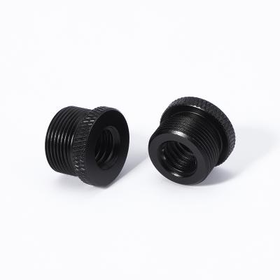 China Aluminum Alloy Double Nuts 3/8 Female to 5/8 Male Hot Shoe Screw Adapter for Camera Tripod Main Microphone Mic Mount Bracket for sale