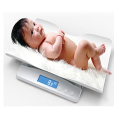 China With Scale Tray Environmental ABS 100KG Digital Miniaturized Baby Weighing Scale for sale