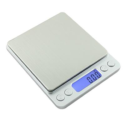 China ABS + Stainless Steel Pocket 2000g Digital Scale Balance Electronic Weighing Scale for sale