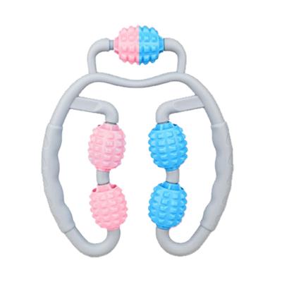 China 2021360 Degree Easy Massager Leg Muscle Relaxation Roller Ring Clamp Leg Massage Stick for sale