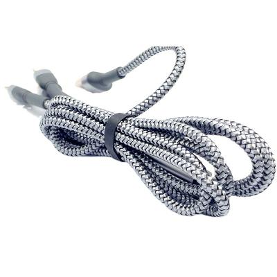 China 3 in 1 cable new style zinc alloy heads braided jacket fast charging 3 in 1 usb data cable manufacturer china for sale