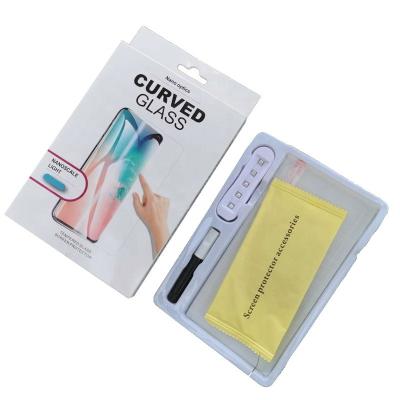 China Inported Stick [UV Liquid Adhesive] Easy To Install Full Coverage Curved Edge Screen Enhanced UV Protector For S22 Ultra for sale