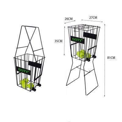 China Durable Tennis Pick Up Basket With Wheels for sale