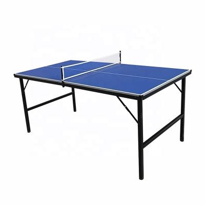 China Portable Folding Mini Table Indoor MDF+iron Tennis Table for sale