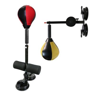 China PU Height Adjustable Double Suction Cup Sit Up Boxing Speed ​​Ball for sale