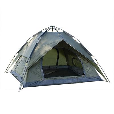 China Outdoor Waterproof Double-Layer 3-4 People Water Proof Seaside Automatic One-Button Hydraulic Umbrella Tent for sale