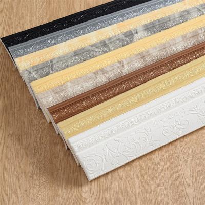 China Skirting Board for Home Modern Style Skirting Board Dustproof Curved Aluminum, Good Quality Scratch Resistant Polymer Skirting Board for sale