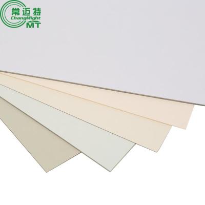 China Fire Proof/Water Proof/Wear Proof/Impact Proof/Worm Proof Panel HPL 0.6mm High Pressure Laminate Single Face 1300*2800mm Matt Glossy In White Color for sale