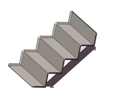 China Blocks 2400&1200MM Reusable Concrete Universal Blocks Mold Metal Stairs Insert for sale