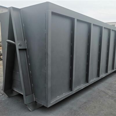 China Custom Waste Processing Plant 10T 15m3-10T 29m3 Skip Container Waste Bin Garbage Sorting And Recycling Hook Lift Bin for sale