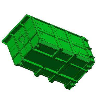 China Resource Recycling Industry 4T-12 CBM Customized Sorting & Classification Dump Hook And Transport Cargoes Waste Bin for sale