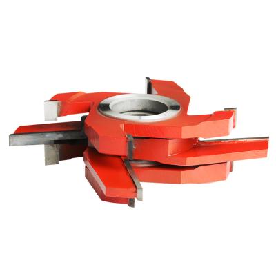 China Carving Factory Direct Wood Round Shaper Cutter Head Woodworking Wood Door Frame Tenon Flat Milling Cutter for sale