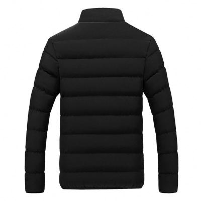 China 2021 New Men's Winter Jacket Men's Casual Support-collar Cotton Jacket Outerwear Solid Color Regular Warm Slim Fit Thick Bubble Coat for sale