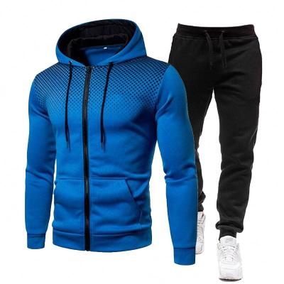 China Fashion Men's Casual Sweater Autumn Winter Men's Sweater Jacket And Pants Two Piece Sets Sportswear Plus Size Clothing For Male for sale