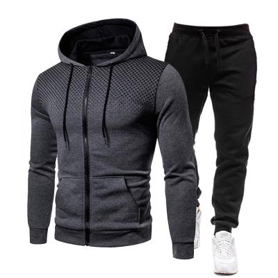 China Fashion Men's Casual Sweater Autumn Winter Men's Sweater Jacket And Pants Two Piece Sets Sportswear Plus Size Clothing For Male for sale