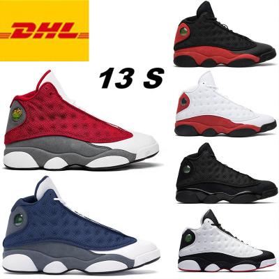 China Cushioning 2021 good quality jumpmen retro mens basketball shoes 13 AJ 13s Red Starfish Flint Black Cat Hyper Royal bred mens sneakers for sale