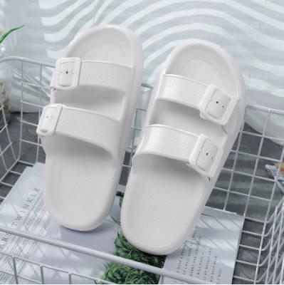 China 2022 fashion unisex recyclable sandal Arizona all black and white casual flat male good quality beach slipper summer buckle sandals hot sale for sale