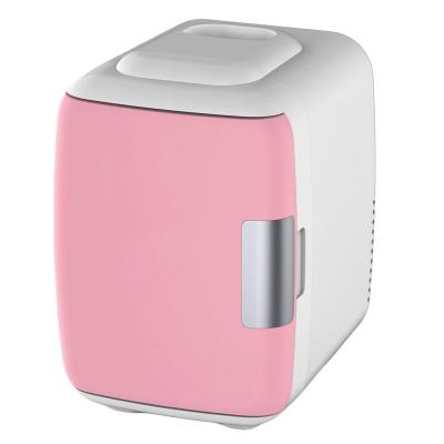 China Mini Bar Fridge Thermoelectric 4L Skin Care Portable Custom Small Cosmetic Fridge for sale