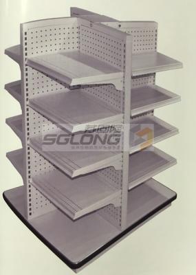 China Supermarket Shelf Display High Strength Structure Carbon Steel Non Deformation for sale